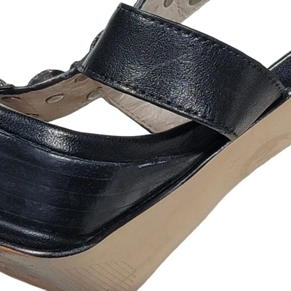 MICHAEL Michael Kors “Hayes” Black Studded Platform Heel Sz 6.5